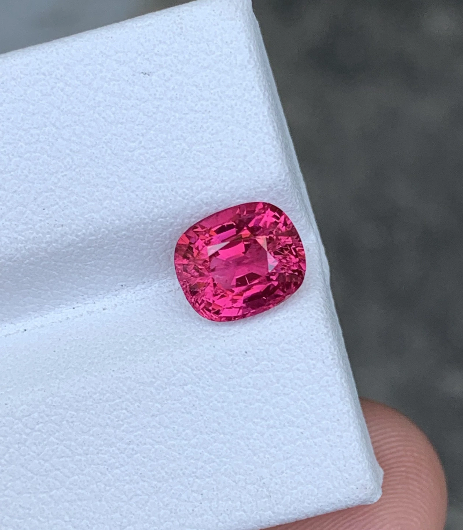 2.065 CT Natural Baby Pink Sapphire. Excellent Radiant Cut Unheated Gem