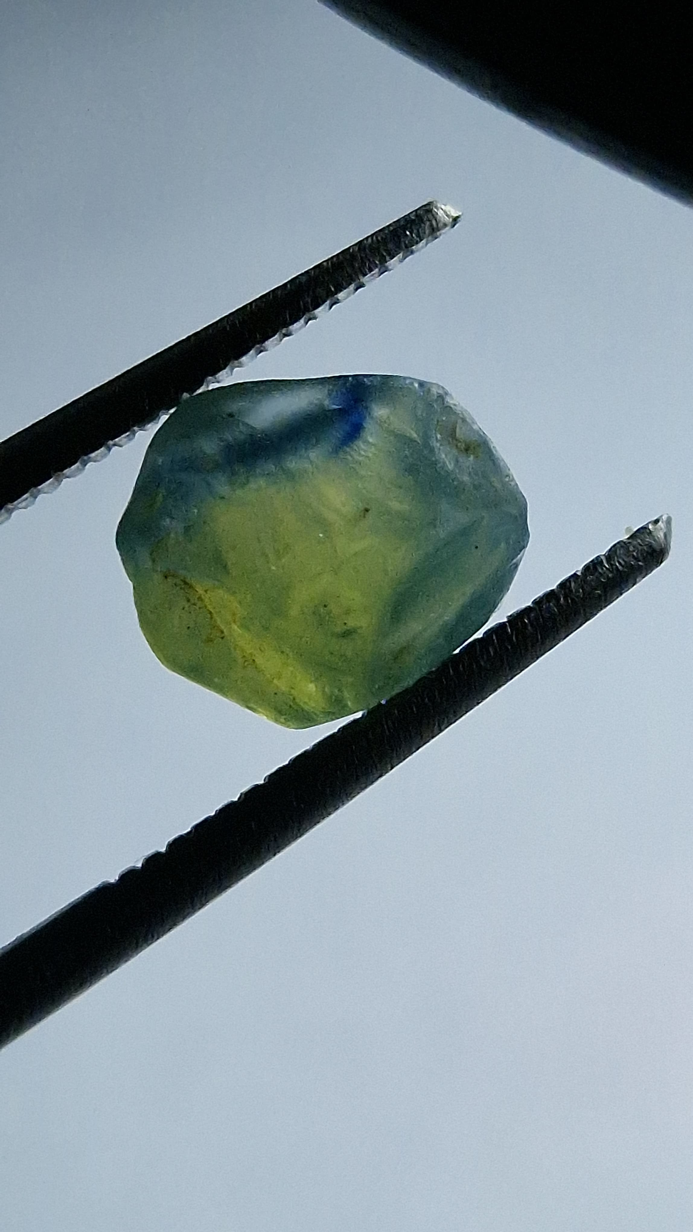 3 Ct. Green Sapphire from Nigeria — view 2