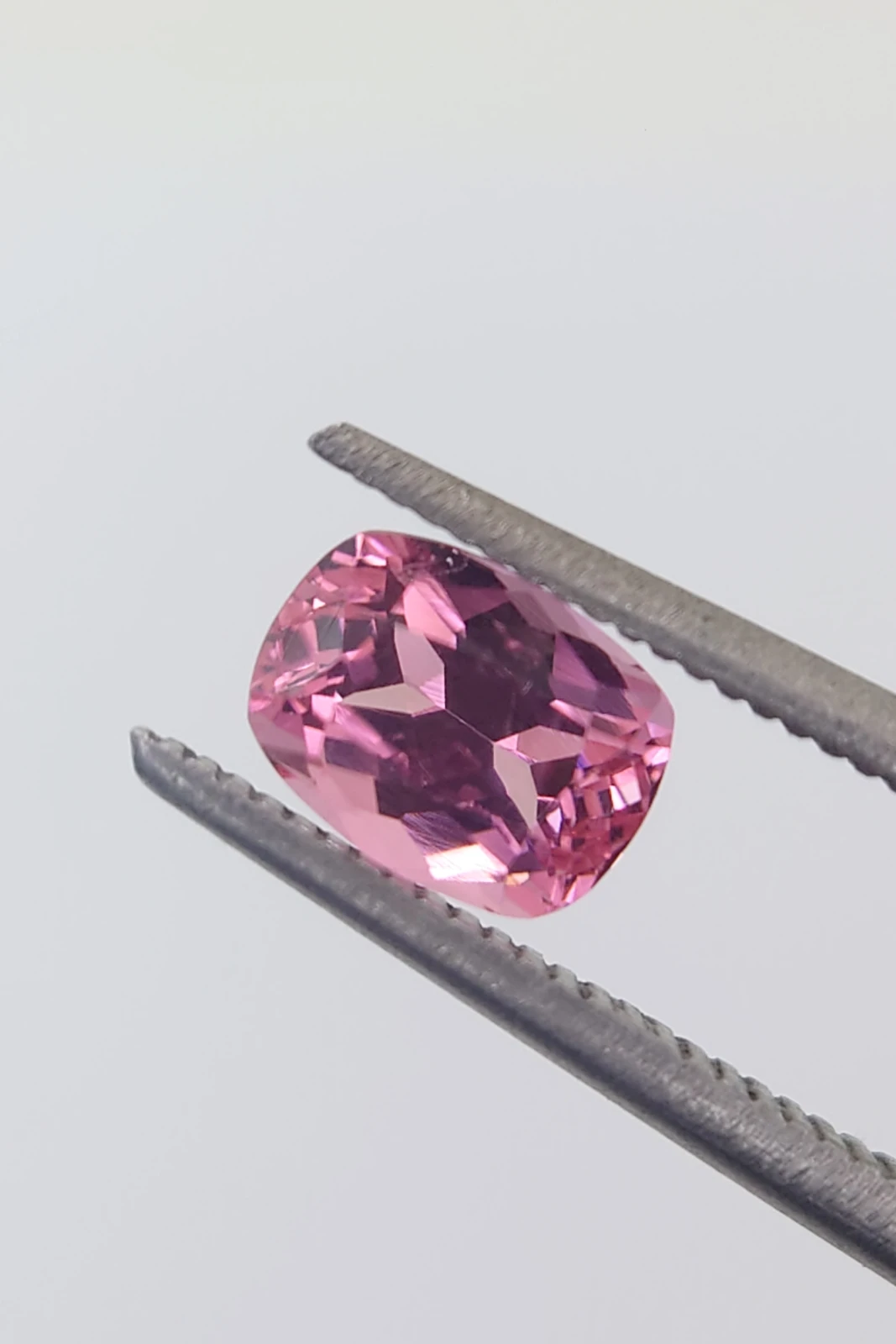 Beautiful 2.1ct Natural Baby Pink Loose Tourmaline in Fancy Cushion Cut — view 3
