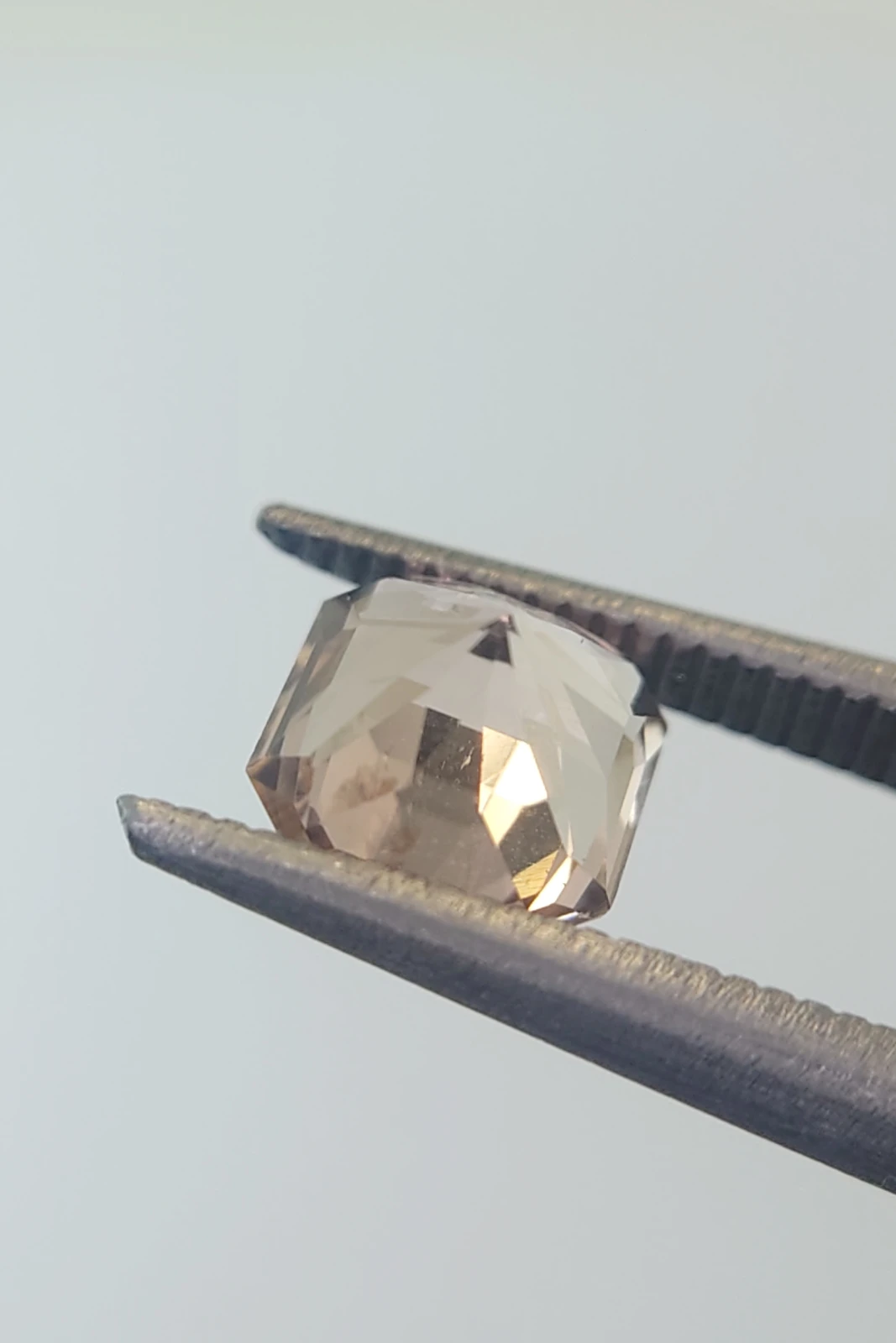 4.4ct Pink Tourmaline in Fancy Trillion Precision Cut from Keffi Mine Nigeria — view 2