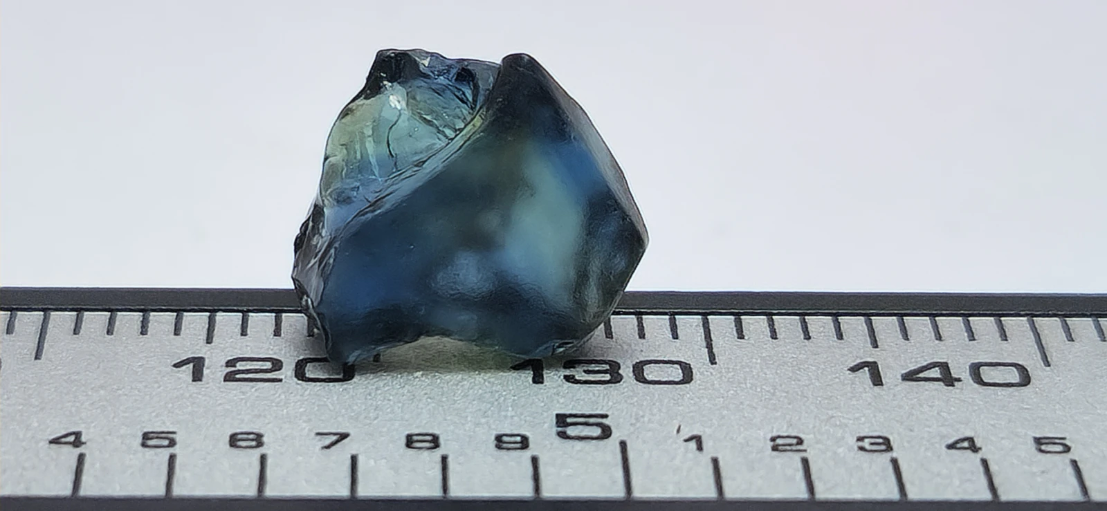 3.61 carat Natural Teal Blue Sapphire Facet Quality Rough with Eye Clean Clarity from Nigeria — view 2