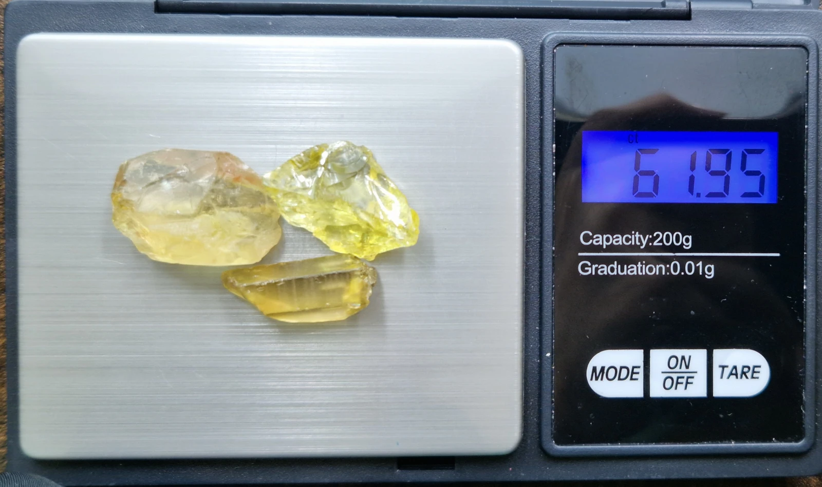 Natural Citrine 35.5ct Eye Clean Facet Quality Rough from Tanzania — view 2