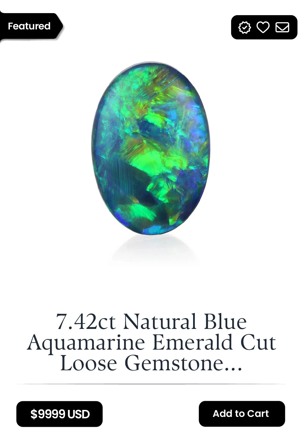 2.67ct Clean Blue Sapphire Facet Quality Rough from Madagascar — view 4